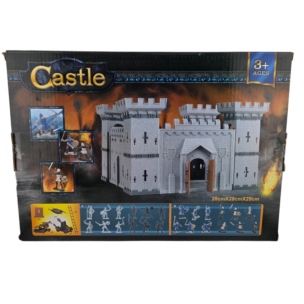 3D Castle Knights Action Figure‎ Toy Playset with Assorted Knights & Props NEW